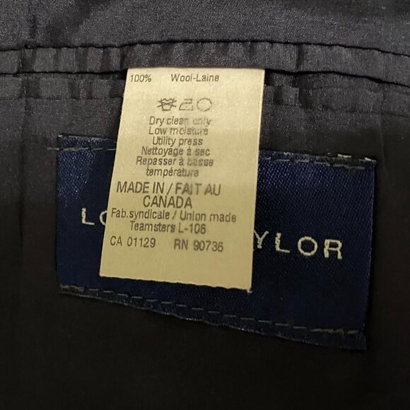 Lauren Ralph Lauren Mens Blazer Jacket 38R Black Wool 2-Button Single Breasted - Picture 4 of 16